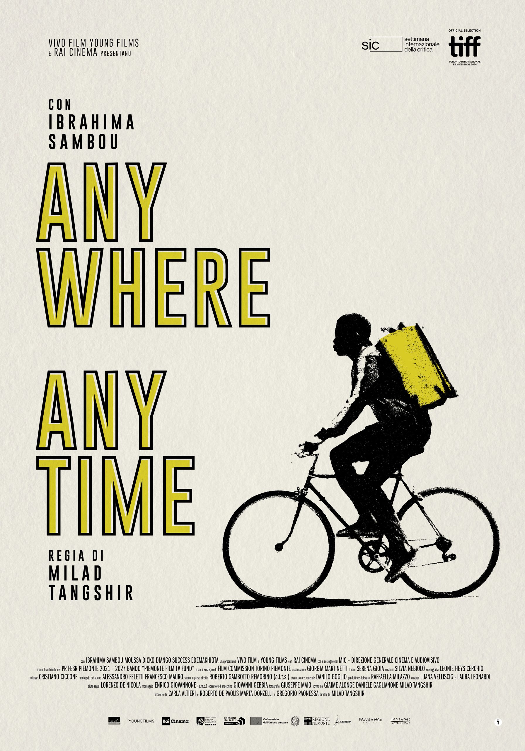 proiezione sabato 30 novembre 2024 del film Anywhere Anytime presso il Club Amici del Cinema in Via Carlo Rolando