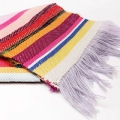 sciarpa colorata a righe di diversi colori