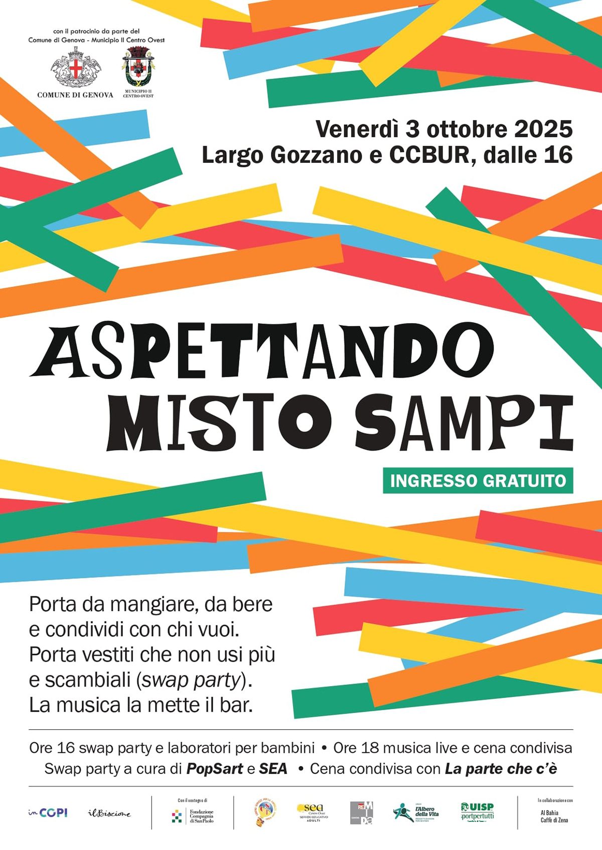 Aspettando Misto Sampi - venerdì 3 ottobre presso Largo Gozzano Sampierdarena